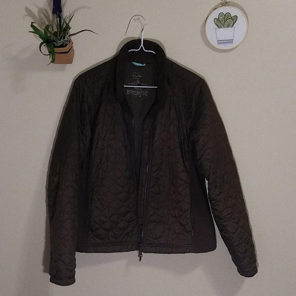 Brown quilted jacket